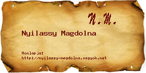 Nyilassy Magdolna névjegykártya